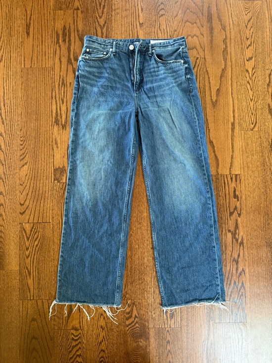 rag & bone Denim - rag & bone wide leg, raw hem jeans